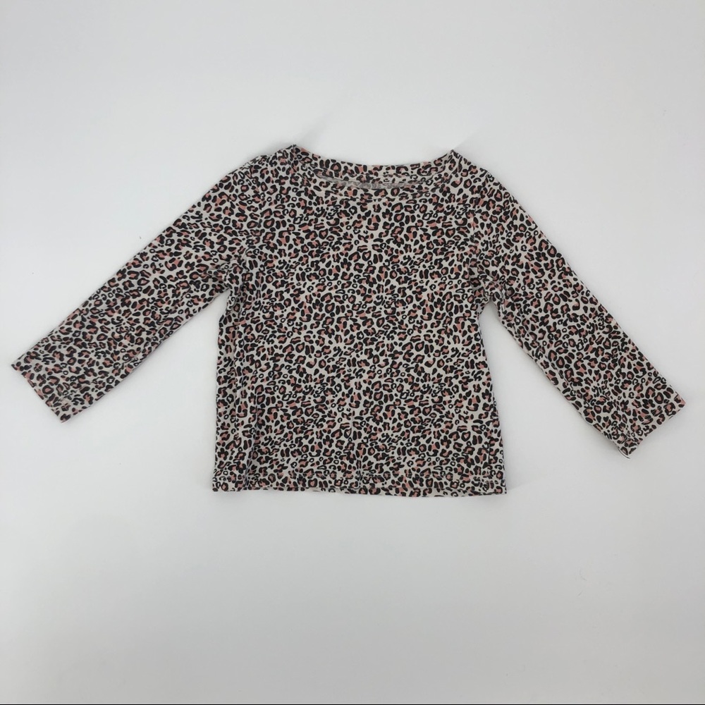 Art Class 2T toddler girl leopard long sleeve top